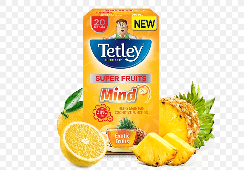 Pineapple Green Tea Tetley Herbal Tea, PNG, 635x570px, Pineapple, Ananas, Aufguss, Citric Acid, Citrus Download Free