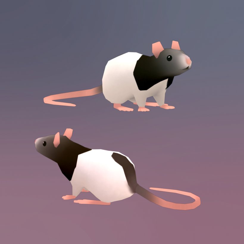 Rat Mouse Rodent Animation, PNG, 1280x1280px, 3d Computer Graphics, 3d Modeling, Rat, Animation, Art Download Free