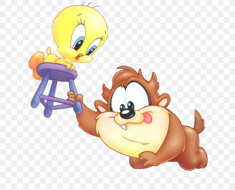 Tweety Sylvester Tasmanian Devil Bugs Bunny Daffy Duck, PNG, 637x663px, Tweety, Animation, Art, Baby Looney Tunes, Bugs Bunny Download Free