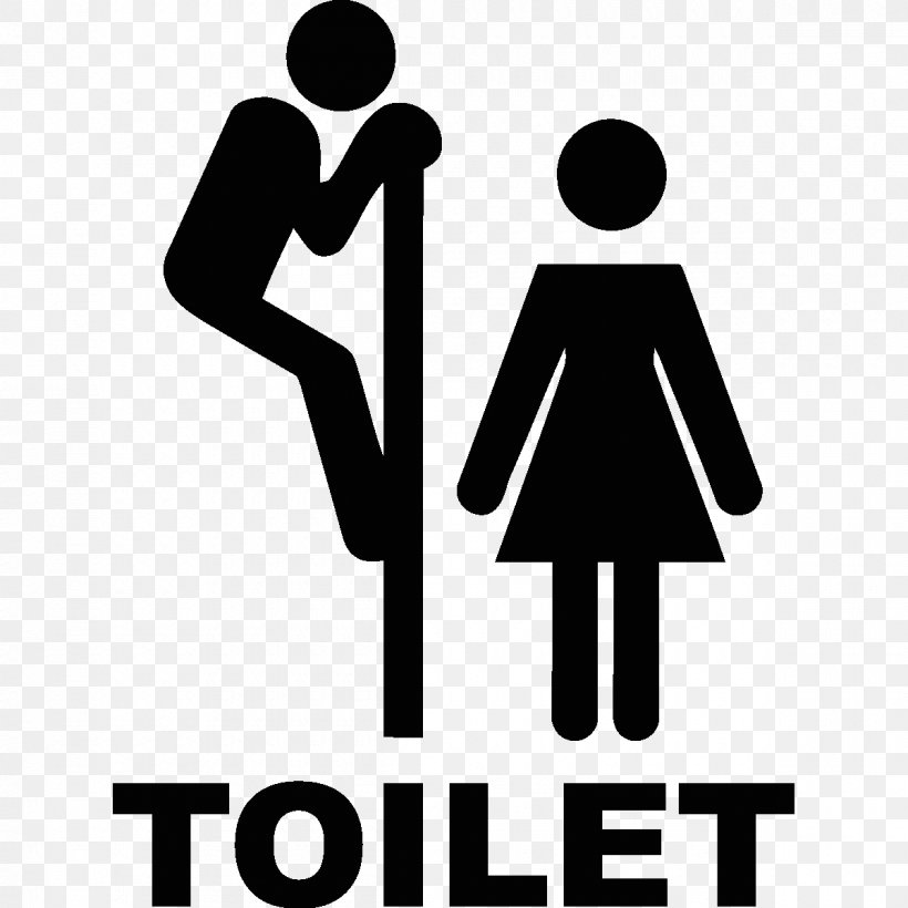 Bathroom Signs: Weird, Wacky And Sometimes Warped Places To Find Relief Public Toilet Ladies & Gentlemen, PNG, 1200x1200px, Bathroom, Area, Black And White, Brand, Communication Download Free