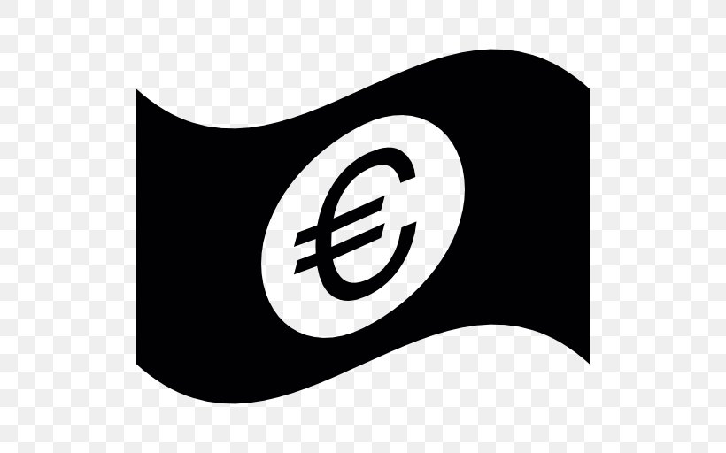 Euro Banknotes Euro Sign, PNG, 512x512px, Euro Banknotes, Bank, Banknote, Black And White, Brand Download Free