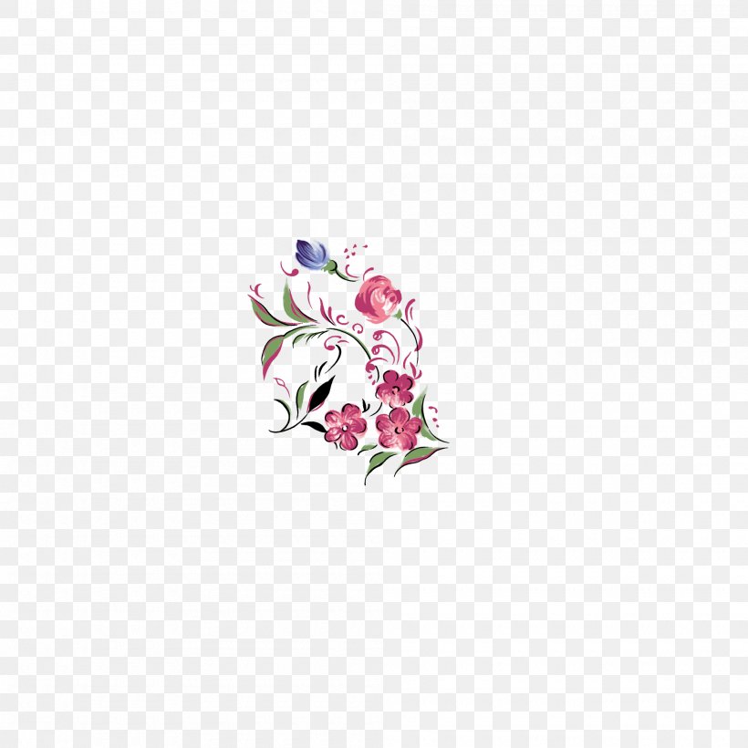 Flower Red Rose Illustration, PNG, 2000x2000px, Flower, Blue, Color, Cut Flowers, Data Compression Download Free