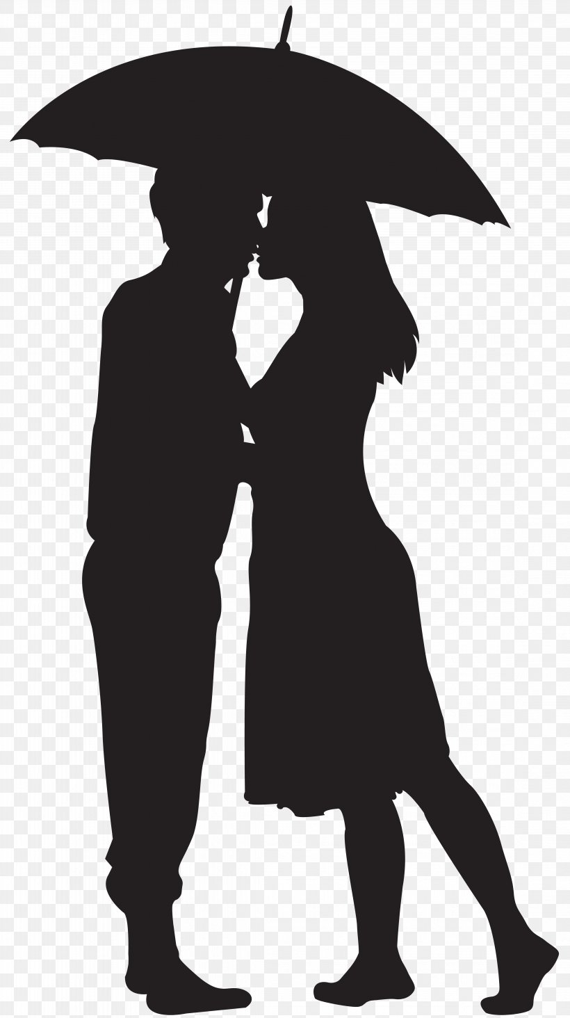 Silhouette Couple, PNG, 4479x8000px, Silhouette, Art, Black And White, Couple, Fictional Character Download Free