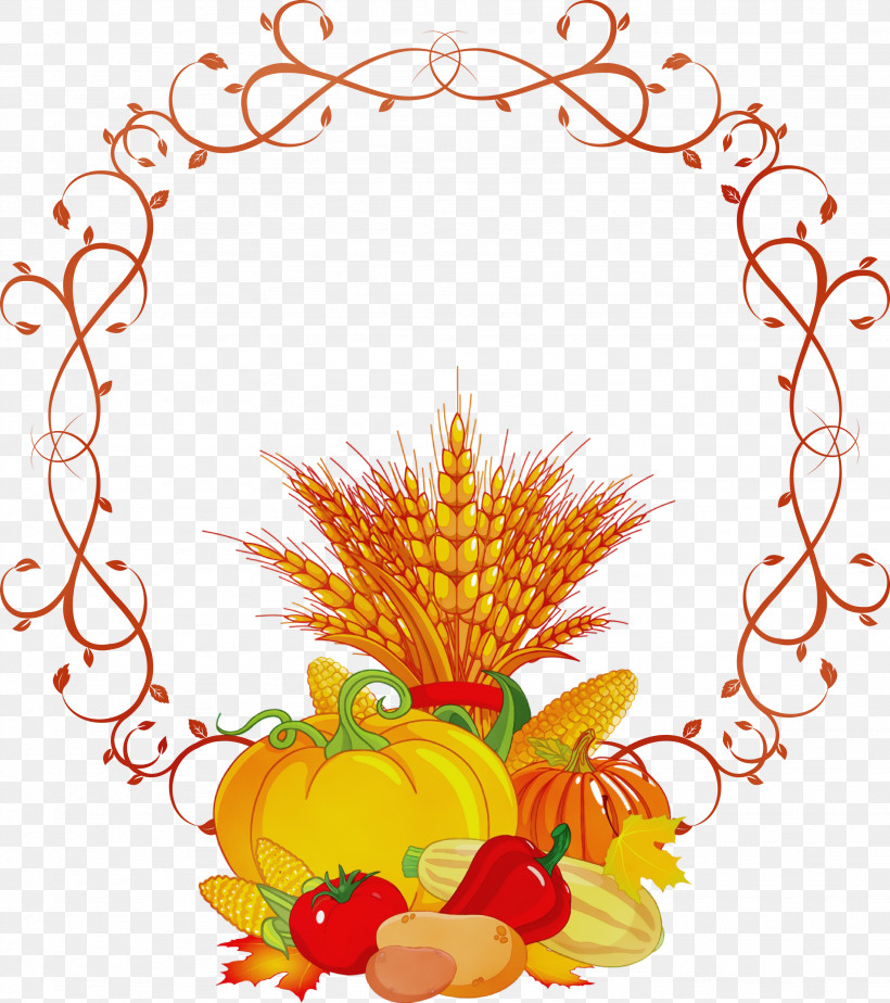World Food Day, PNG, 2662x3000px, Thanksgiving Frame, Festival, Floral Design, Harvest, Harvest Festival Download Free