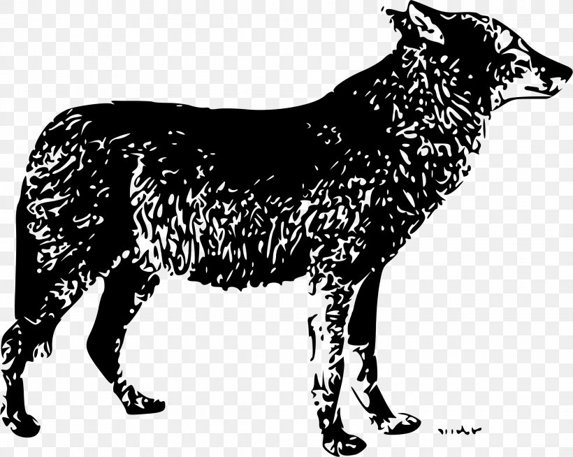 Gray Wolf Drawing Lone Wolf Clip Art, PNG, 2275x1816px, Gray Wolf, Black And White, Black Wolf, Carnivoran, Cattle Like Mammal Download Free