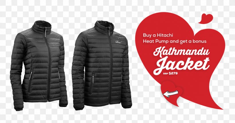 Jacket South City Heat Pumps & Ventilation T-shirt Hoodie, PNG, 1200x630px, Jacket, Brand, City, Heat Pump, Hitachi Download Free