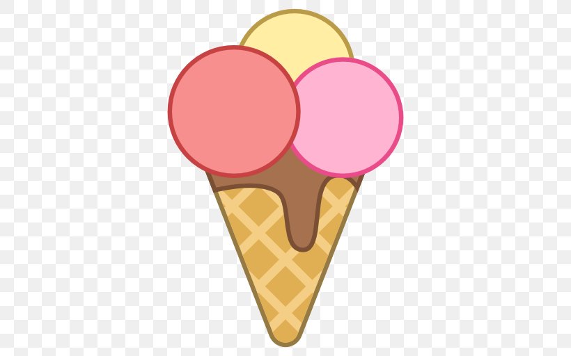 Ice Cream Cones Clip Art, PNG, 512x512px, Ice Cream Cones, Biscuit Roll, Cream, Food, Food Scoops Download Free