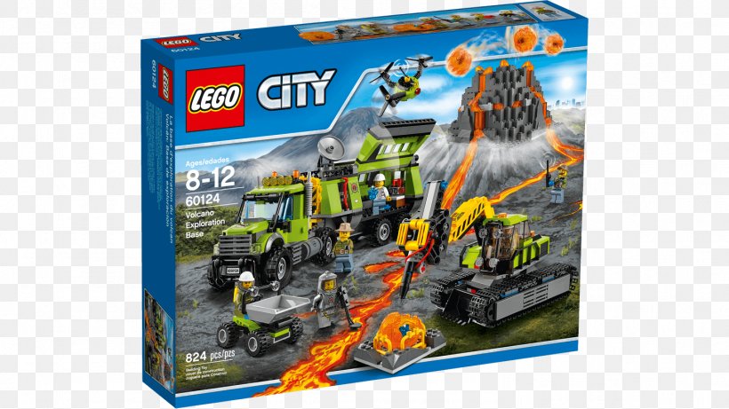 LEGO 60124 City Volcano Exploration Base Lego City Toy Volcano Explorers, PNG, 1488x837px, Lego, Bricklink, Construction Set, Lego City, Lego Minifigure Download Free