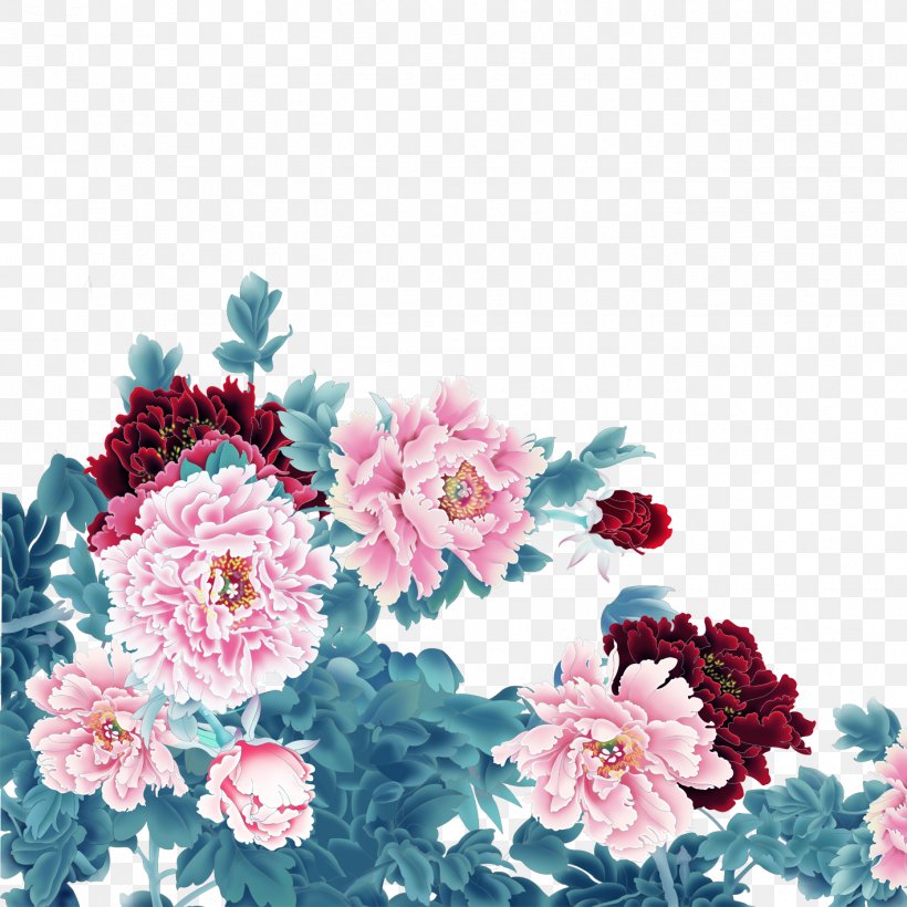 Paper Taobao Tmall Wallpaper, PNG, 1417x1417px, Paper, Chrysanths, Cut Flowers, Dahlia, Floral Design Download Free