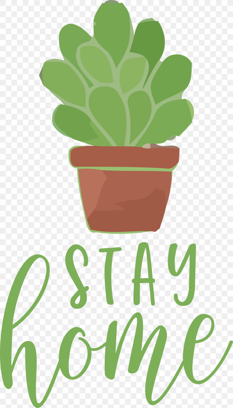 STAY HOME, PNG, 1717x3000px, Stay Home, Flower, Flowerpot, Geometry, Green Download Free