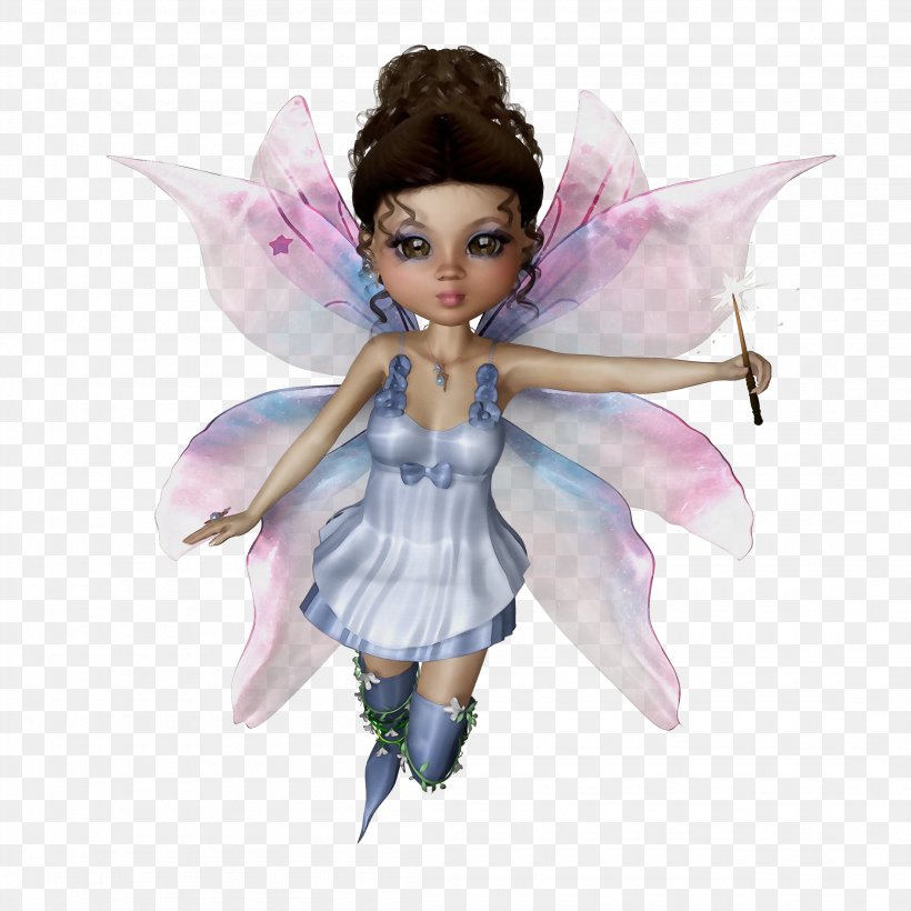 Wing Angel Figurine Doll, PNG, 2200x2200px, Watercolor, Angel, Doll, Figurine, Paint Download Free