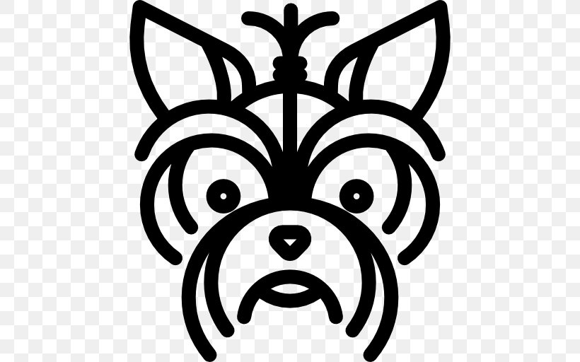Morkie Yorkshire Terrier French Bulldog Maltese Dog Housebreaking, PNG, 512x512px, Morkie, Animal, Artwork, Black, Black And White Download Free