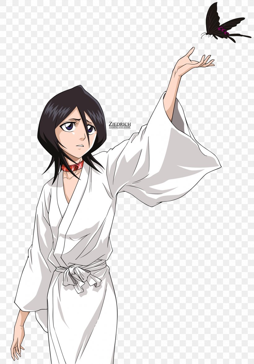 Rukia Kuchiki Byakuya Kuchiki Ichigo Kurosaki Renji Abarai Ulquiorra Cifer, PNG, 1326x1904px, Watercolor, Cartoon, Flower, Frame, Heart Download Free