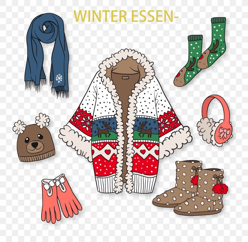 Winter Clothing Euclidean Vector, PNG, 800x800px, Winter, Cartoon, Christmas Decoration, Christmas Ornament, Clothing Download Free