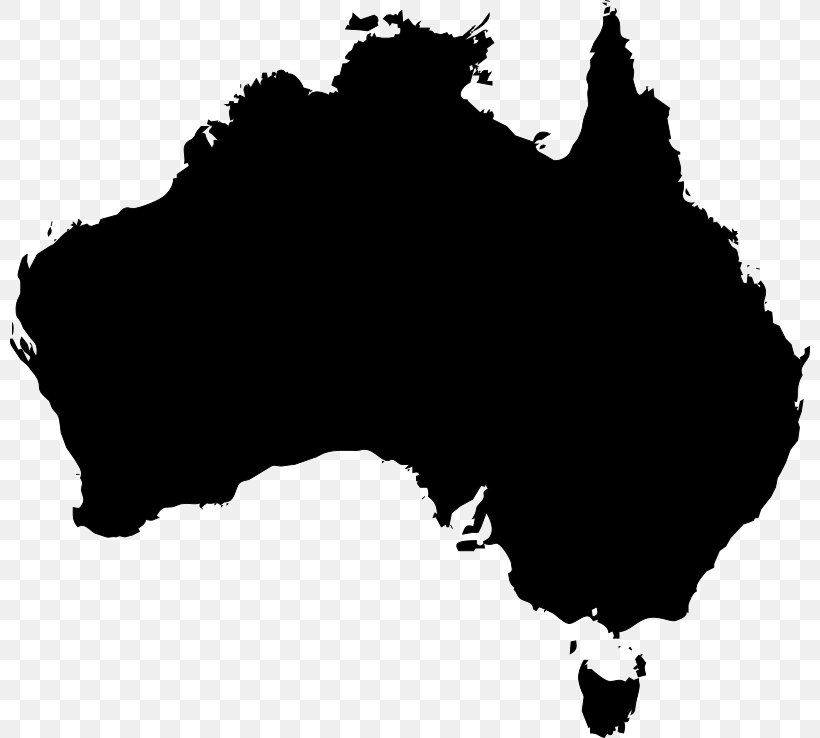 Australia World Map, PNG, 800x738px, Australia, Atlas, Black, Black And White, Blank Map Download Free