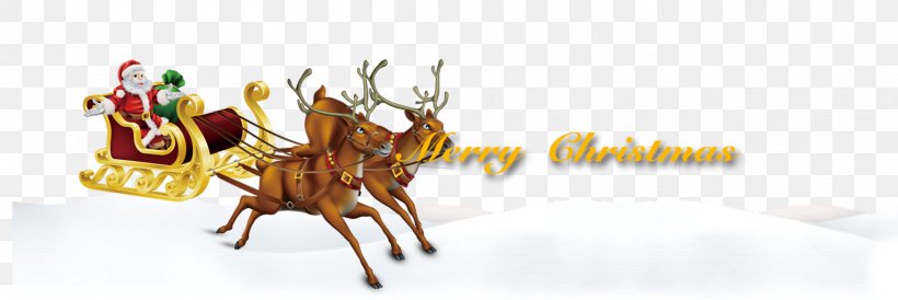 Santa Claus Reindeer Sled Christmas, PNG, 1531x512px, Santa Claus, Christmas, Christmas Elf, Deer, Gift Download Free