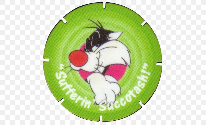Sylvester Succotash Bugs Bunny Milk Caps Tazos, PNG, 500x500px, Sylvester, Bugs Bunny, Cartoon, Character, Christmas Ornament Download Free