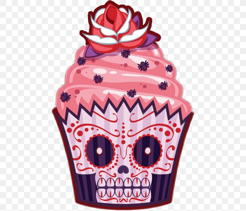 Abziehtattoo Flash Calavera Cupcake, PNG, 480x703px, Tattoo, Abziehtattoo, Baking Cup, Blackandgray, Body Art Download Free