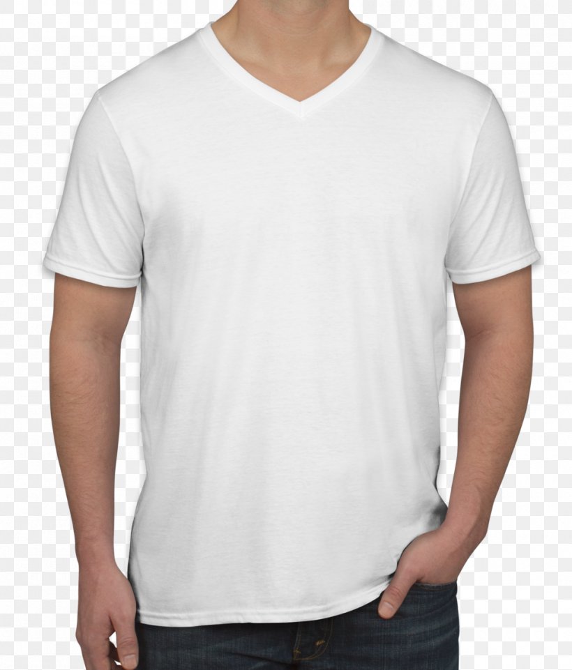 T-shirt Sleeve Neckline Gildan Activewear White, PNG, 1000x1172px, Tshirt, Active Shirt, Clothing, Collar, Crew Neck Download Free