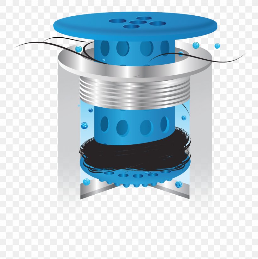 TubShroom The Revolutionary Tub Drain Protector Hair Catcher/Strainer/Snare Baths Stainless Steel Strainer SinkShroom The Revolutionary Sink Drain Protector Hair Catcher/Strainer/Snare, Blue, PNG, 1590x1600px, Baths, Bathroom, Cylinder, Drain, Drain Cover Download Free