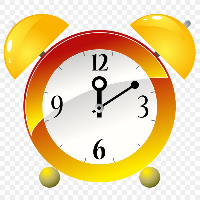 Alarm Clocks Clip Art, PNG, 2000x2000px, Clock, Alarm Clock, Alarm Clocks, Animation, Area Download Free