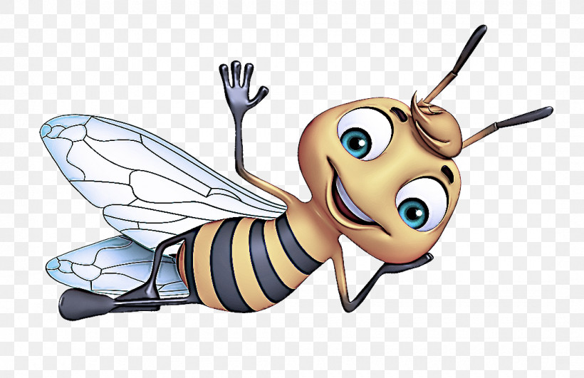 Insect Honeybee Cartoon Bee Membrane-winged Insect, PNG, 1080x700px, Insect, Animation, Bee, Cartoon, Honeybee Download Free