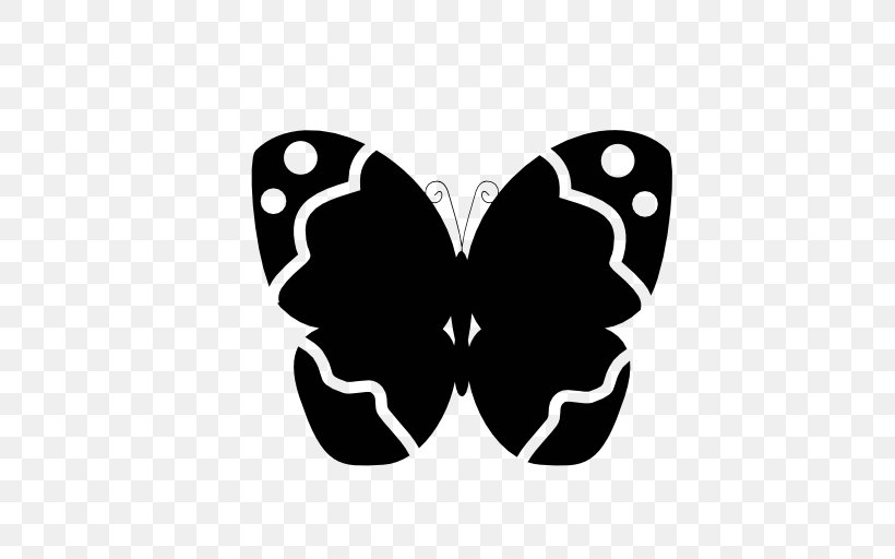 Monarch Butterfly Silhouette Brush-footed Butterflies Black, PNG, 512x512px, Monarch Butterfly, Arthropod, Black, Black And White, Brush Footed Butterfly Download Free
