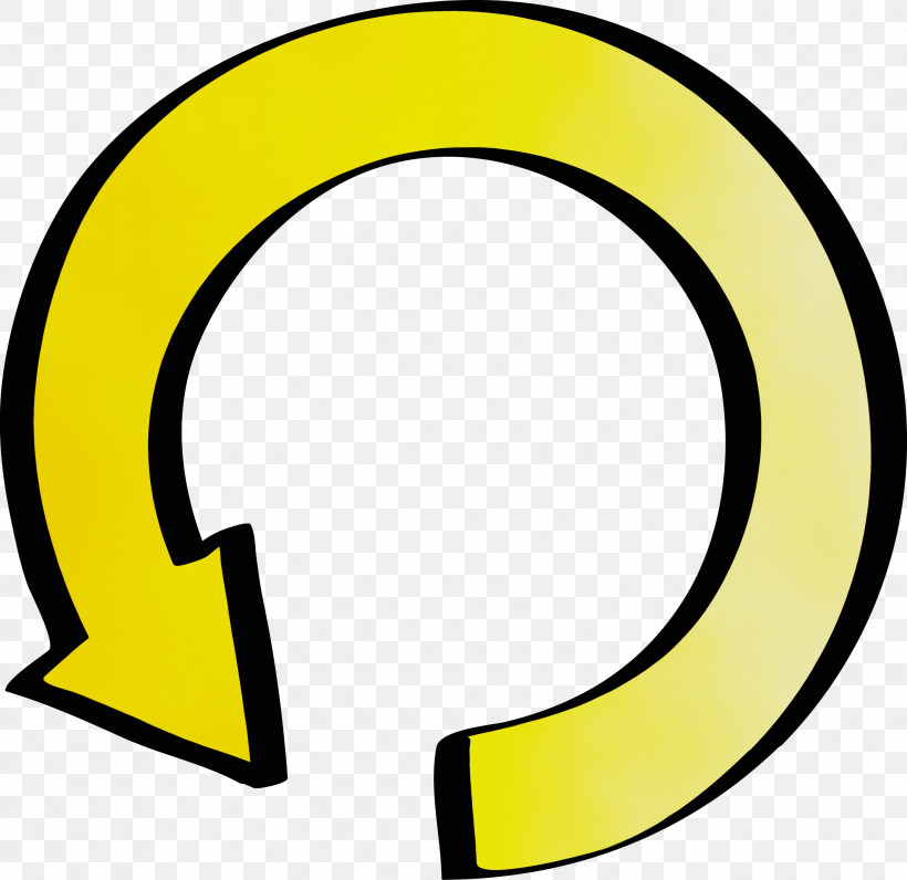 Yellow Symbol Circle, PNG, 3000x2914px, Circle Arrow, Arrow, Circle, Paint, Symbol Download Free