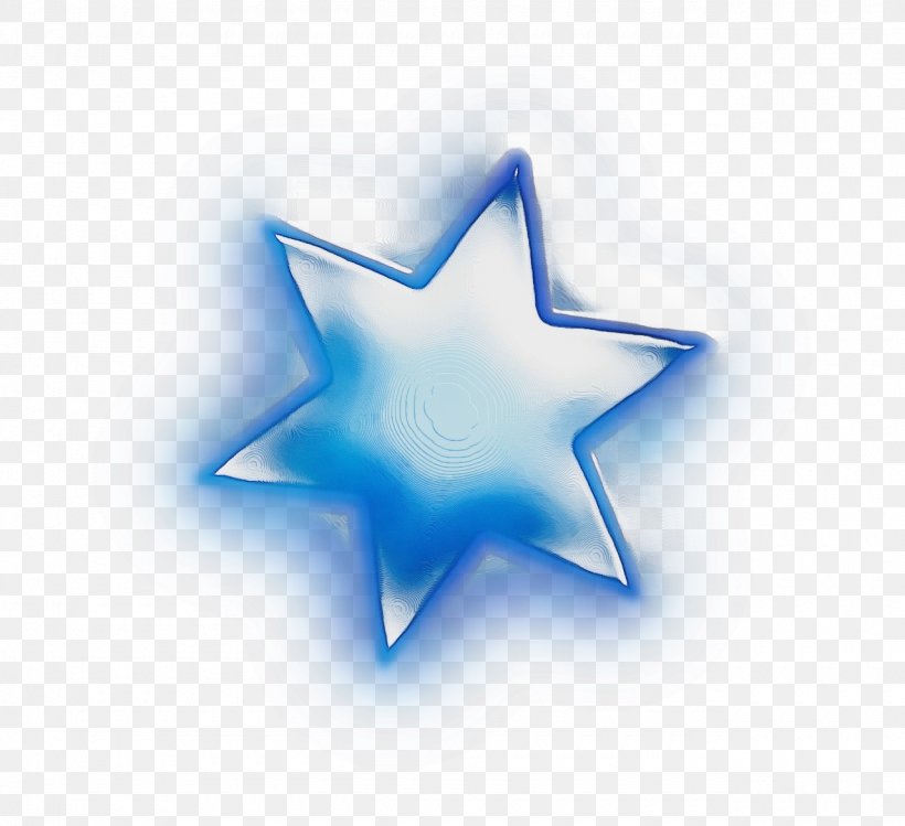 Blue Star, PNG, 1280x1170px, Watercolor, Electric Blue, Paint, Star, Wet Ink Download Free