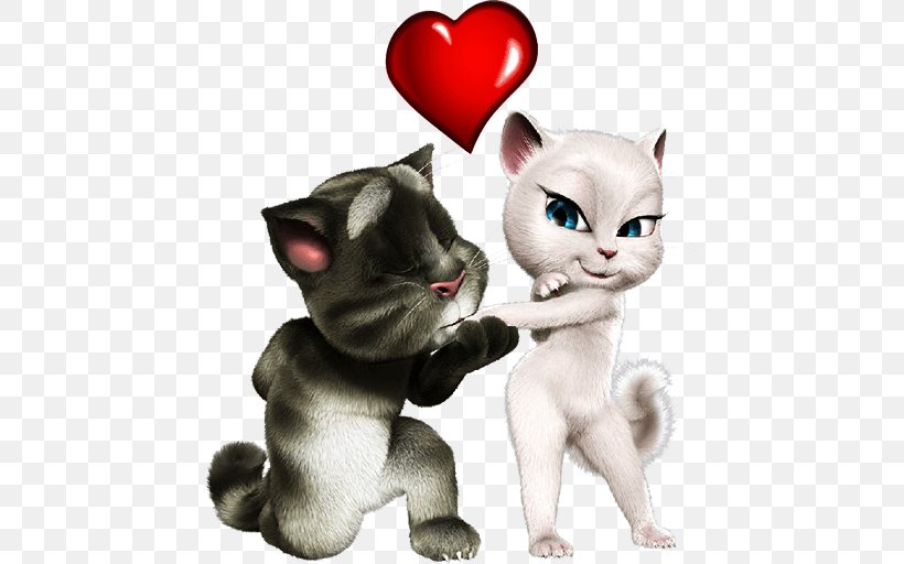 My Talking Angela My Talking Tom Cat Talking Tom And Friends, PNG, 512x512px, Watercolor, Cartoon, Flower, Frame, Heart Download Free