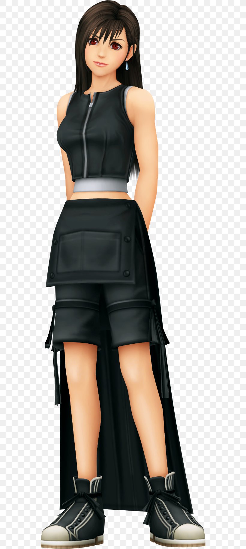 Kingdom Hearts II Final Fantasy VII: Advent Children Tifa Lockhart Cloud Strife, PNG, 700x1829px, Kingdom Hearts Ii, Aerith Gainsborough, Black, Characters Of Kingdom Hearts, Clothing Download Free