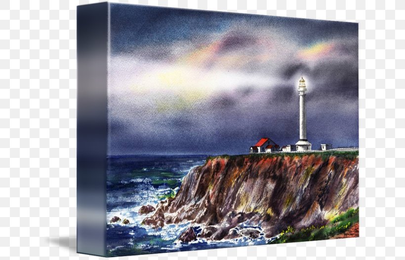 Point Arena Light Gallery Wrap Painting Canvas Lighthouse, PNG, 650x527px, Gallery Wrap, Canvas, Energy, Heat, Inlet Download Free