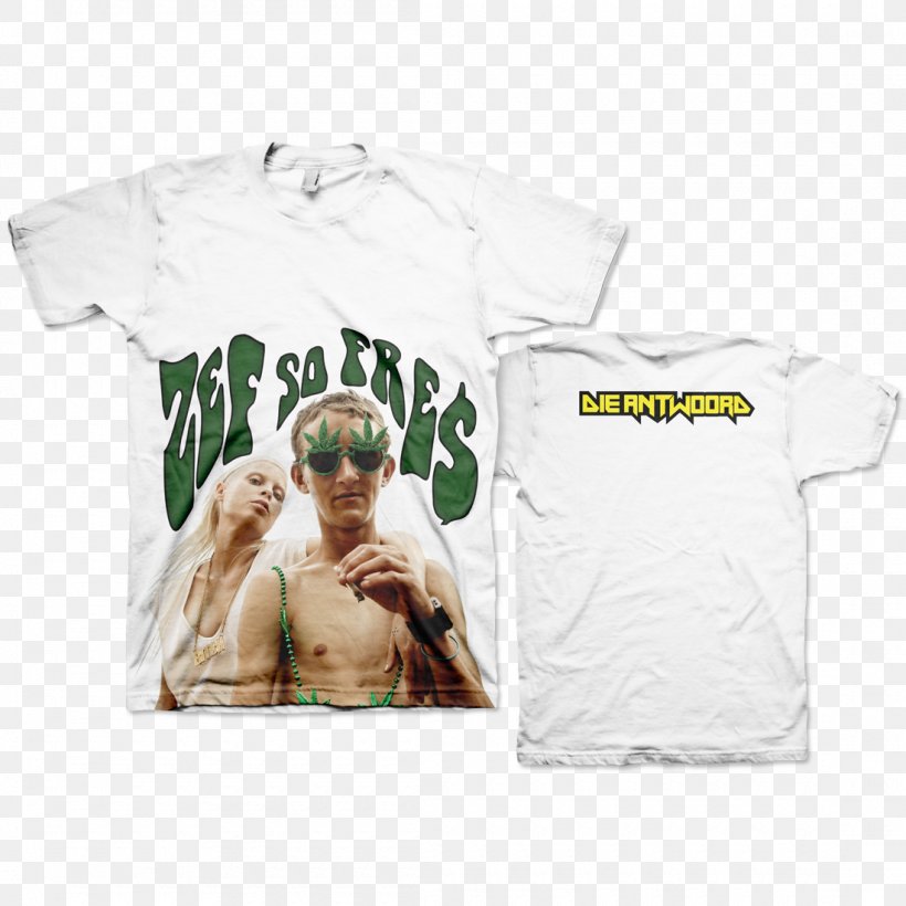 T-shirt Zef Hoodie Die Antwoord, PNG, 1100x1100px, Tshirt, Brand, Clothing, Die Antwoord, Green Download Free