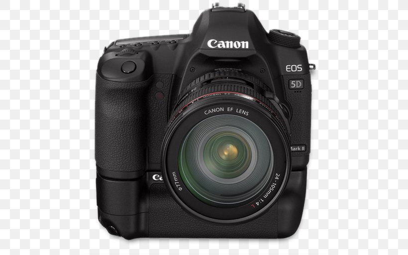 Digital Camera Cameras & Optics Single Lens Reflex Camera, PNG, 512x512px, Canon Eos 5d Mark Ii, Active Pixel Sensor, Camera, Camera Accessory, Camera Lens Download Free