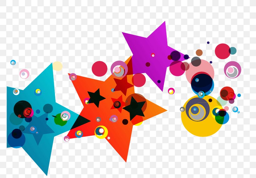 Vector Colorful Hand-painted Stars, PNG, 785x572px, Star, Art, Color, Illustration, Paint Download Free