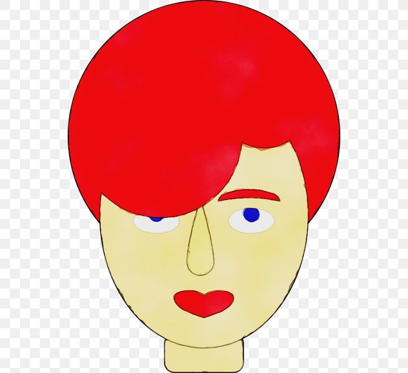 Face Red Cartoon Nose Facial Expression, PNG, 548x750px, Watercolor, Cartoon, Cheek, Chin, Face Download Free