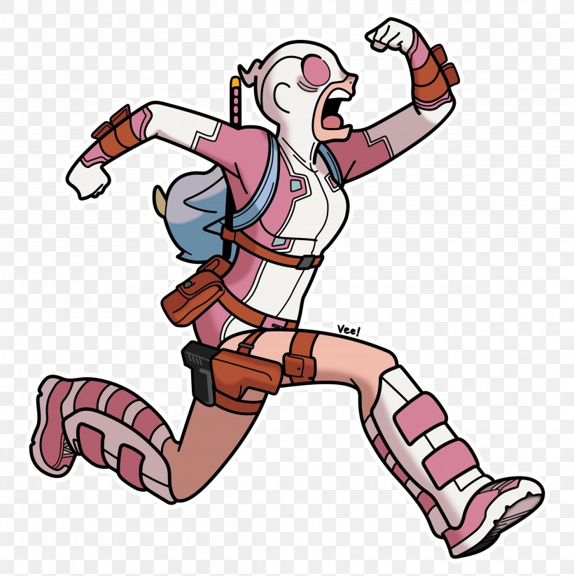 Gwenpool Art Character Marvel Comics, PNG, 4558x4578px, Gwenpool, Arm, Art, Artwork, Cartoon Download Free