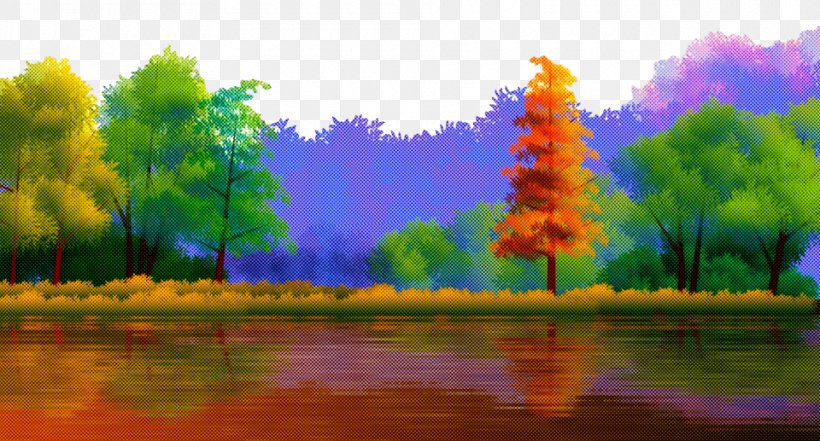 Natural Landscape Nature Reflection Painting Sky, PNG, 960x517px, Natural Landscape, Acrylic Paint, Atmospheric Phenomenon, Landscape, Natural Environment Download Free