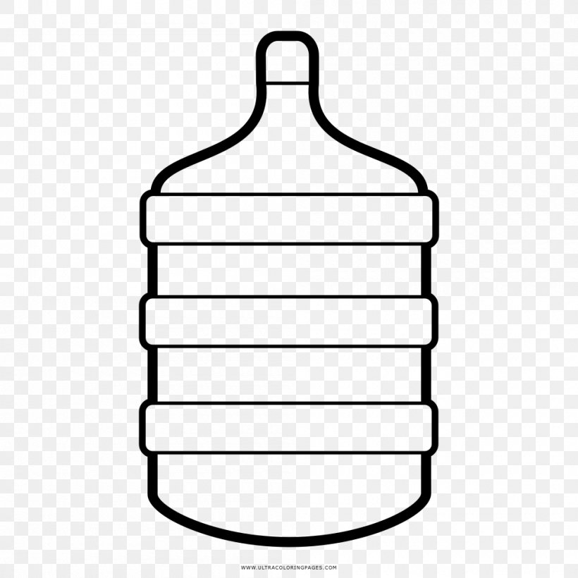 Drawing Coloring Book Water Bottles Water Bottles, PNG, 1000x1000px, Drawing, Area, Black And White, Bottle, Child Download Free