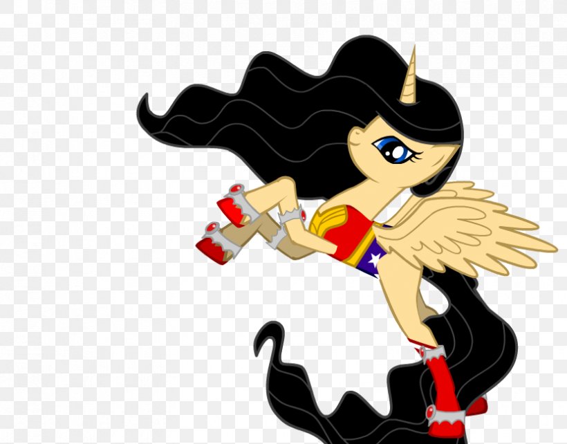 Pony Wonder Woman Princess Celestia Princess Luna Horse, PNG, 830x650px, Pony, Art, Bird, Cartoon, Deviantart Download Free