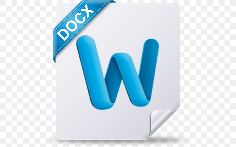 DOCX, PNG, 512x512px, Docx, Aqua, Blue, Bmp File Format, Brand Download Free