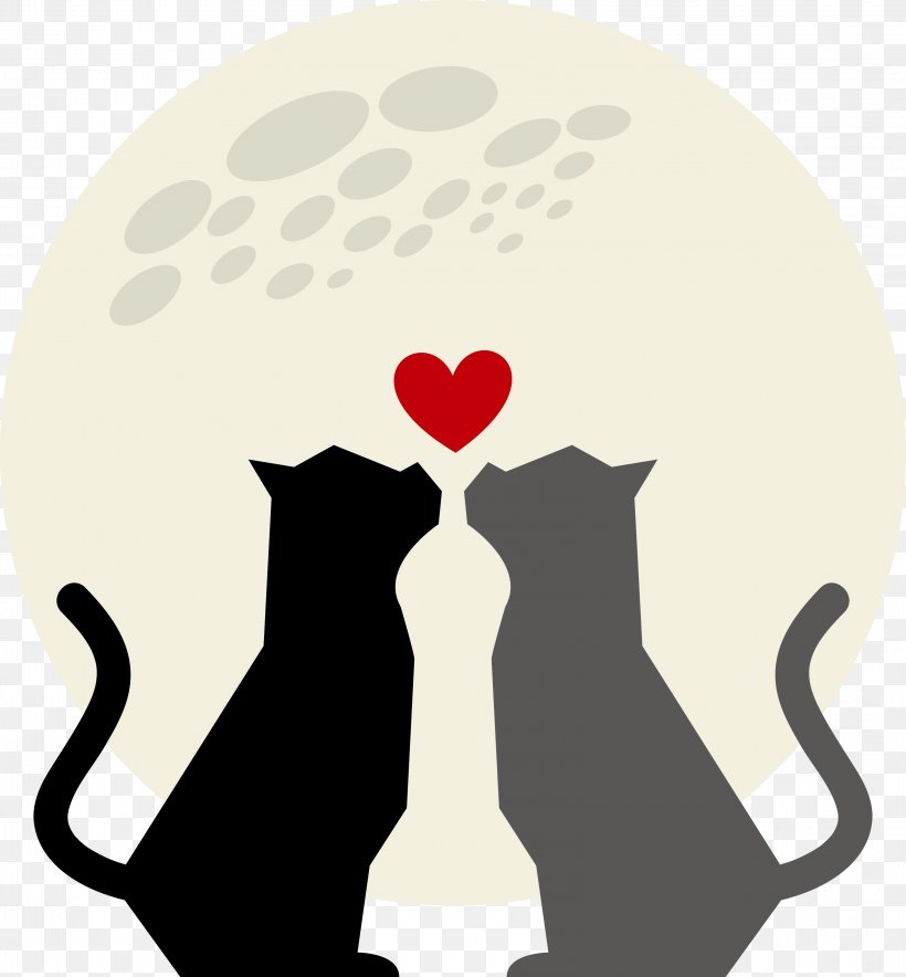 Cat Love Graphic Design, PNG, 3197x3449px, Watercolor, Cartoon, Flower, Frame, Heart Download Free