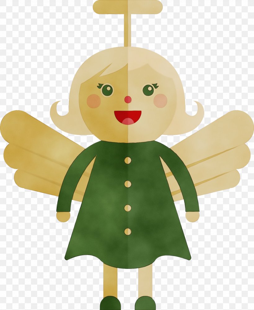 Christmas Ornament, PNG, 1380x1687px, Watercolor, Angel, Cartoon, Christmas Ornament, Paint Download Free