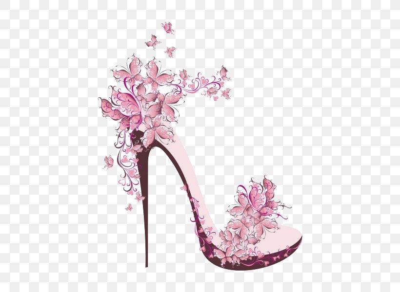 High-heeled Footwear Shoe Stock Photography Drawing Royalty-free, PNG, 600x600px, Highheeled Footwear, Clothing, Drawing, Fashion, Floral Design Download Free