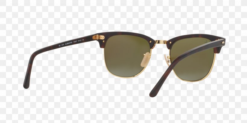 Sunglasses Ray-Ban Clubmaster Classic Ray-Ban Clubmaster Mineral, PNG, 2000x1000px, Sunglasses, Browline Glasses, Brown, Eyewear, Glasses Download Free