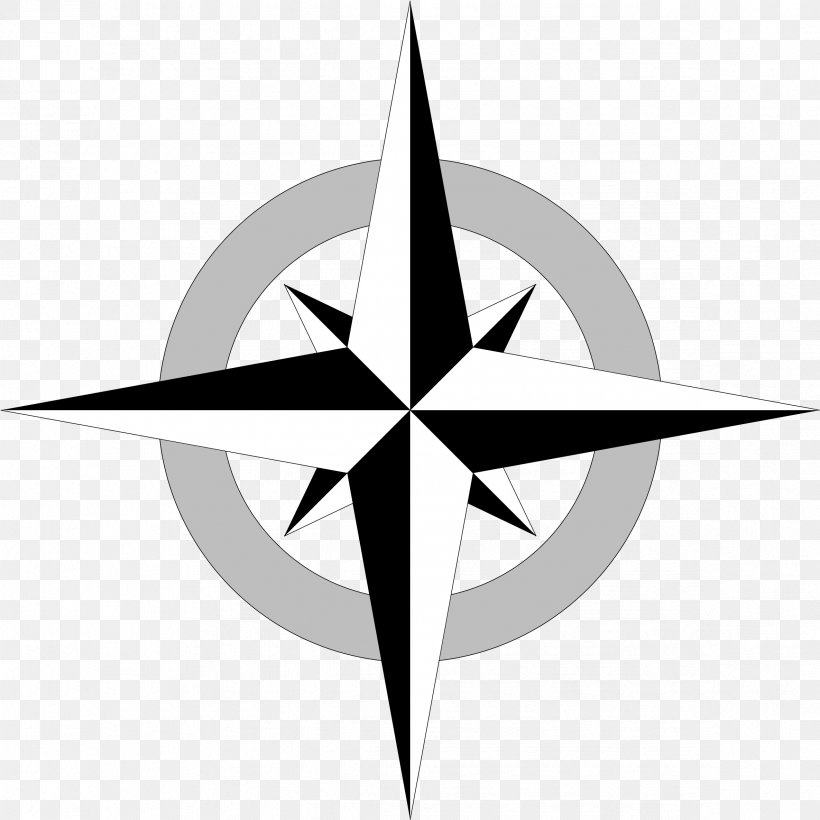 Compass Rose, PNG, 2371x2371px, Compass Rose, Blackandwhite, Compass, North, Points Of The Compass Download Free