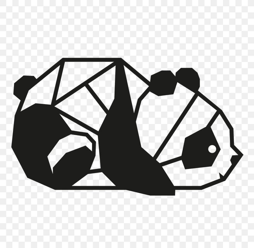 Giant Panda Bear Geometry Wall Decal Sticker, PNG, 800x800px, Giant Panda, Animal, Art, Ball, Bear Download Free