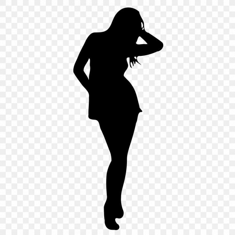 Silhouette Woman Clip Art, PNG, 900x900px, Silhouette, Arm, Art, Black, Black And White Download Free