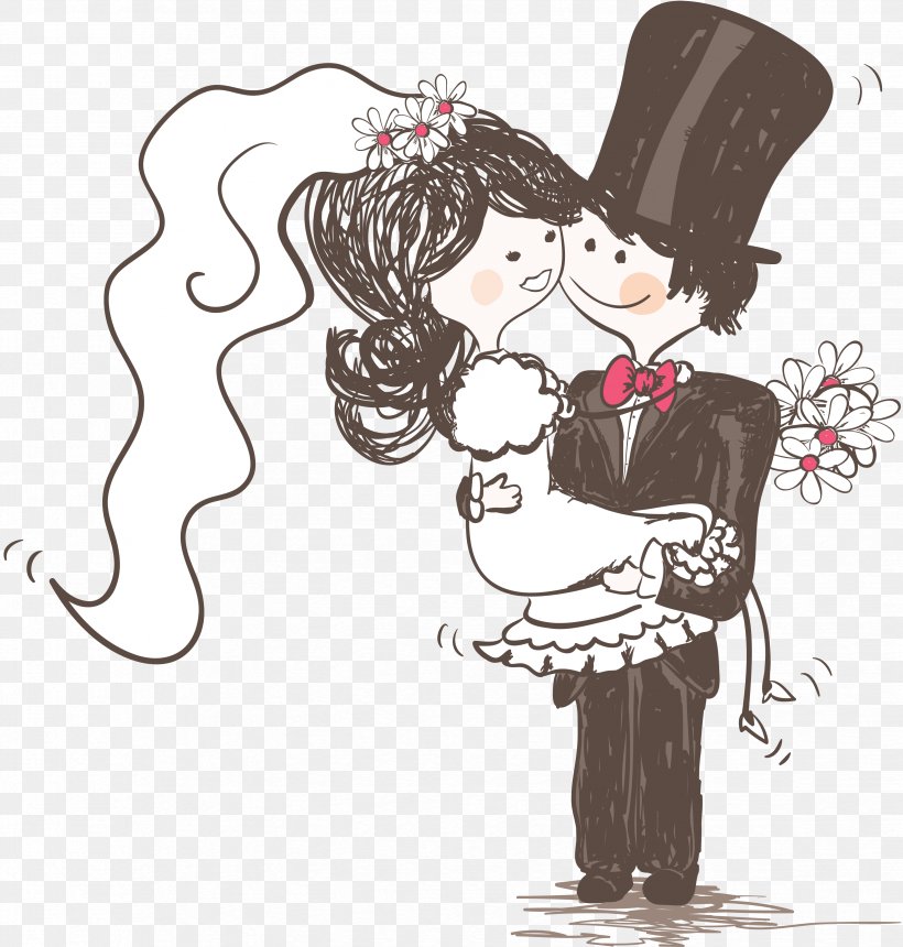 Wedding Invitation Bridegroom Clip Art, PNG, 3296x3458px, Watercolor, Cartoon, Flower, Frame, Heart Download Free