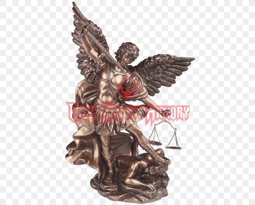 Michael Bronze Sculpture Lucifer Statue, PNG, 660x660px, Michael, Angel, Archangel, Bronze, Bronze Sculpture Download Free